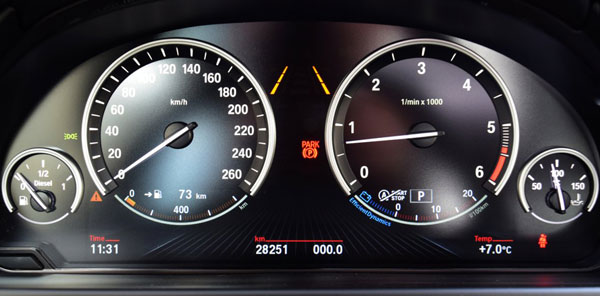 Detalle controles BMW X5